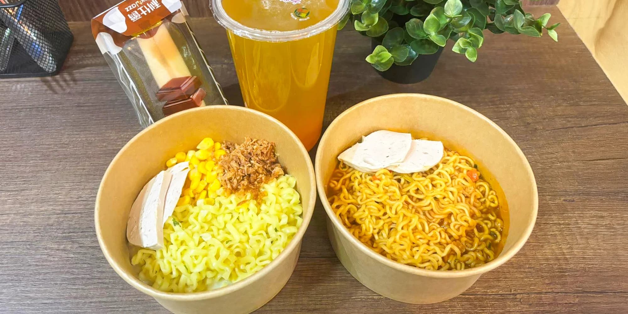 Ramen a bubble tea dle vlastního výběru i dezert pro 1 či 2 osoby