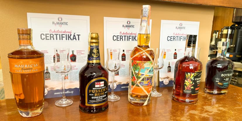 Řízená degustace 5 špičkových rumů z různých zemí pro 1 nebo 2 znalce