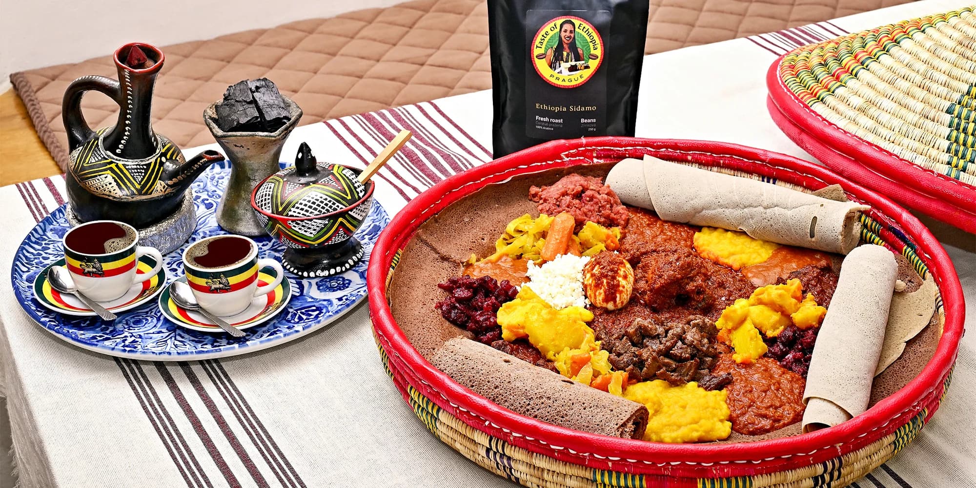 Voucher na 500 či 1 000 Kč na cokoli v etiopské restauraci na Žižkově