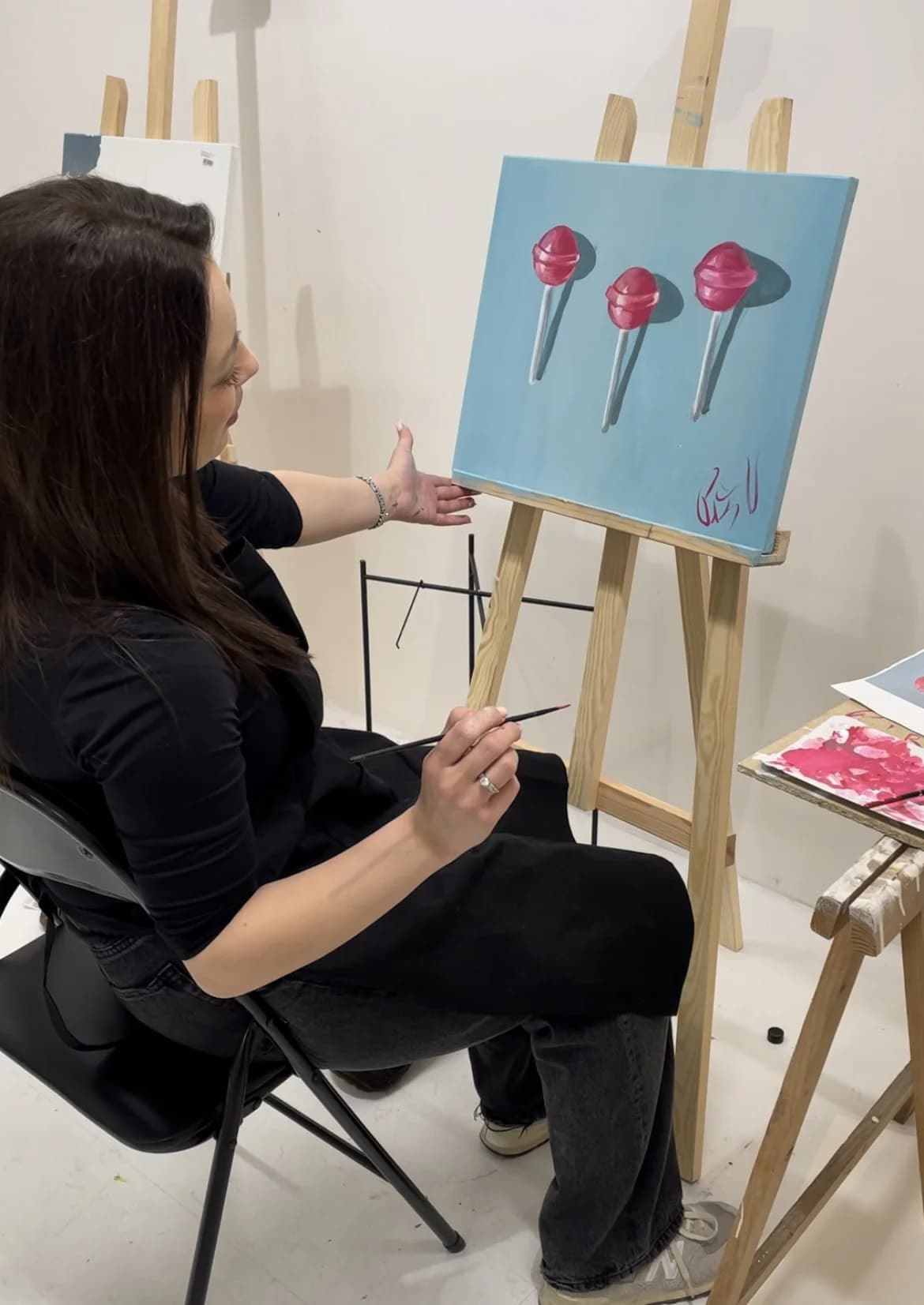 3hodinový workshop malby pro 1-2 osoby vč. welcome drinku a pomůcek