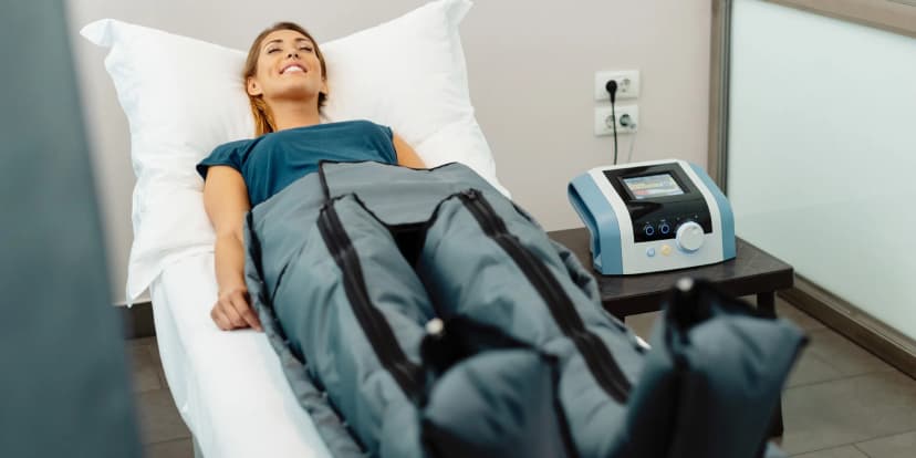 Kalhotová přístrojová lymfodrenáž pro odplavení toxinů z těla: 1 nebo rovnou 5 procedur