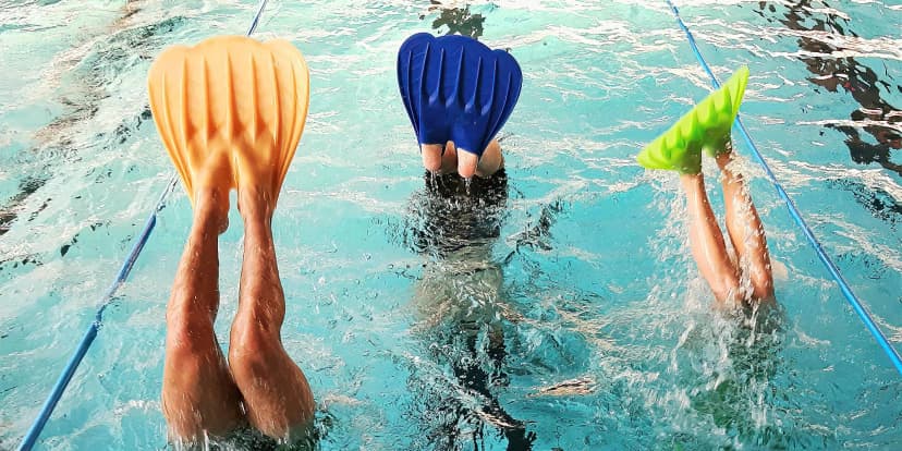 Plavání s ploutvemi a monoploutví pro děti: 1 nebo 3 zkušební hodiny