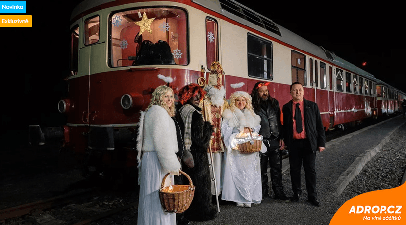 Mikulášská jízda zvláštním vlakem z Prahy