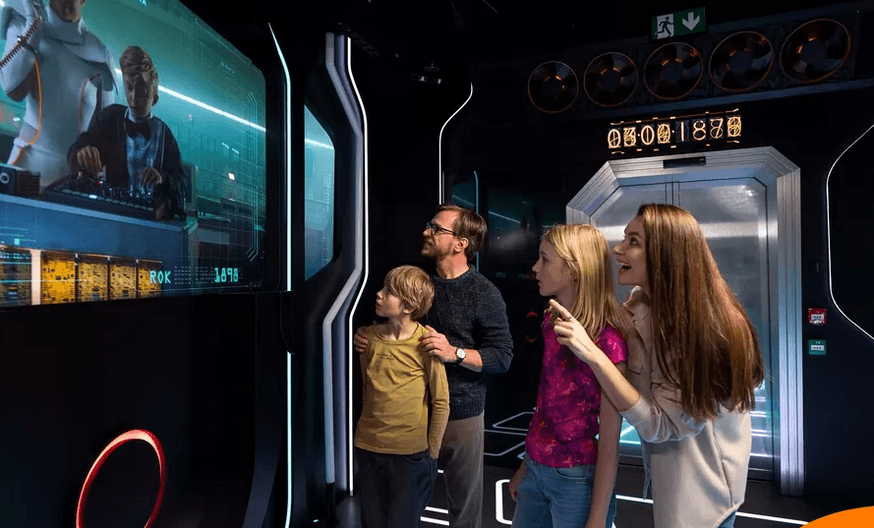 Vstup do interaktivního muzea Back in Time v Praze