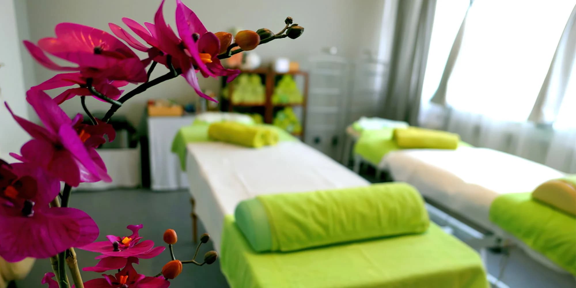 Wellness péče pro dva: párová masáž a zábal dle výběru, termo akupresura pro něj, kolagenárium pro ni