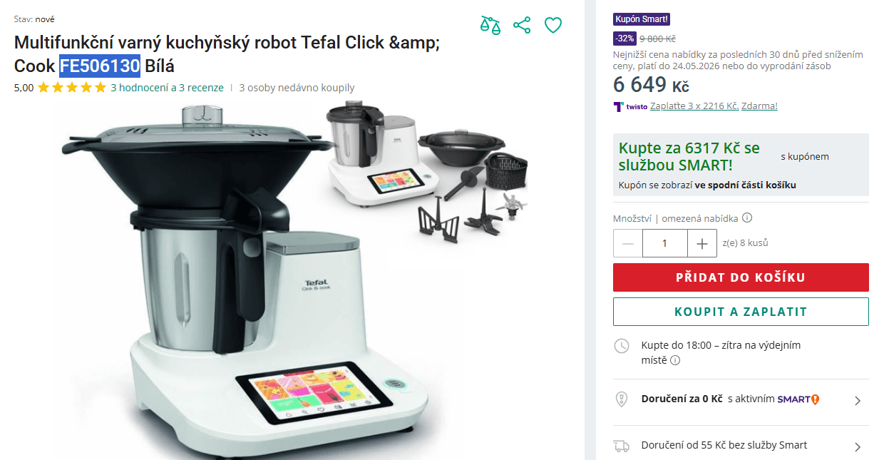 Multifunkční varný robot Tefal