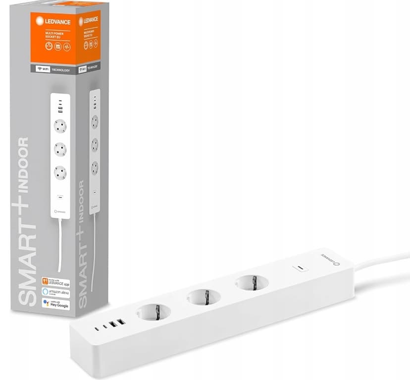 Chytrá prodlužovací lišta Ledvance, 3 + 4x USB, Wifi