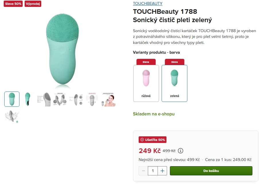 Sonický čistič pleti TOUCHBeauty