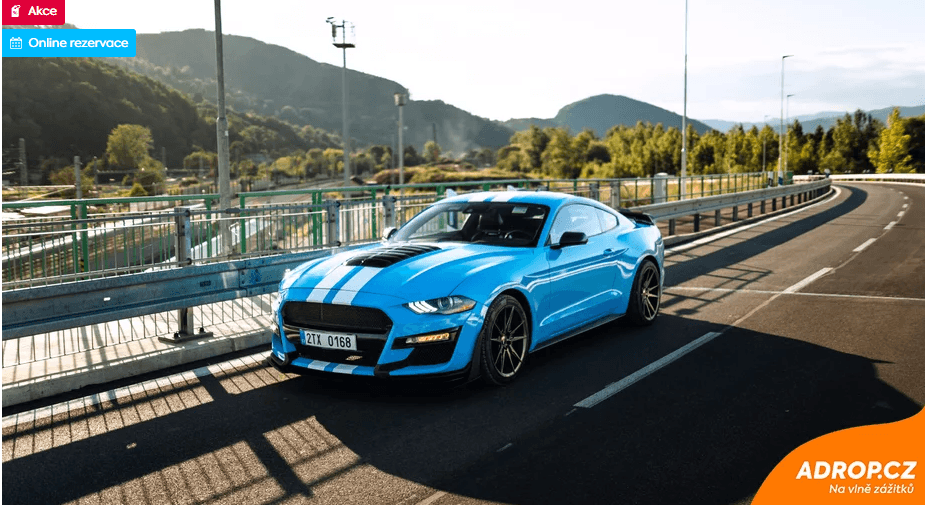 Jízda v supersportu Ford Mustang GT500 Paket