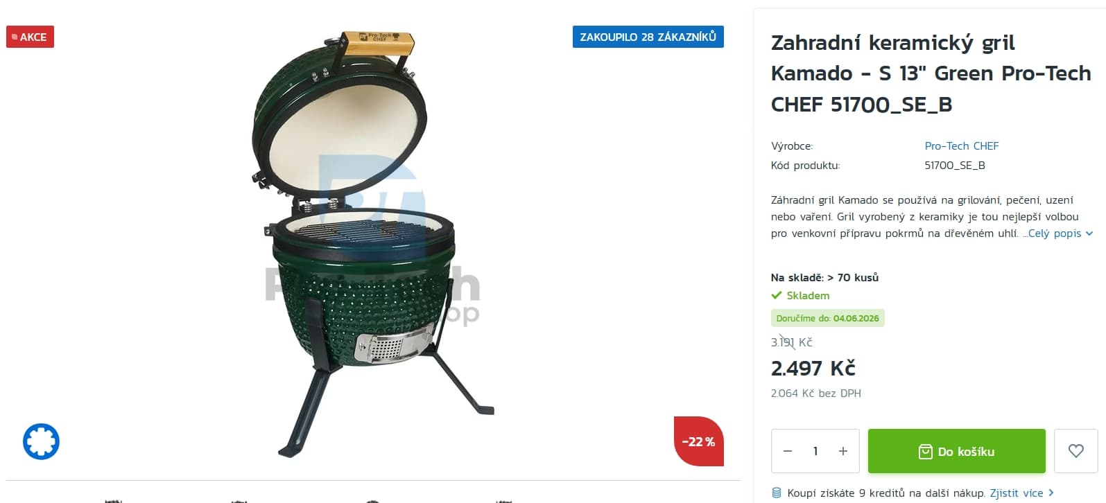 Zahradní keramický gril Kamado