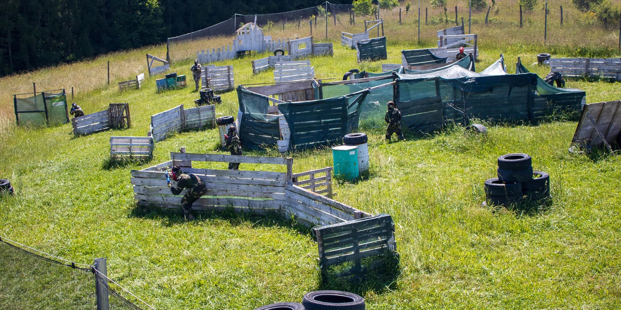 Paintball pro děti i dospělé: půjčení vybavení, 120min. hra a pro děti menší kuličky, které nebolí