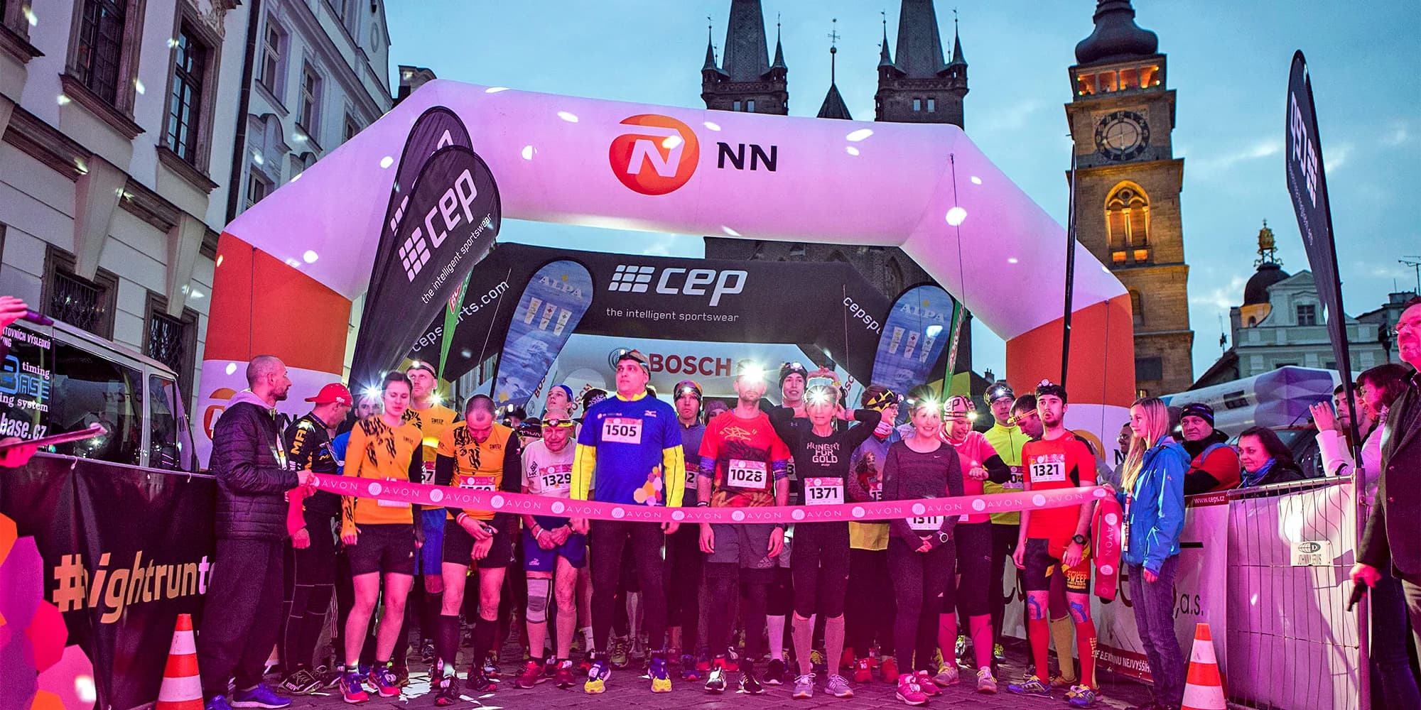 Night Run NN ve městě dle výběru: startovné na jeden z nej nočních běhů i občerstvení na trase