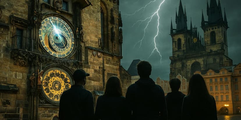 Zábavná únikovka Magický orloj pro 2–4 hráče vhodná i pro rodiny s dětmi