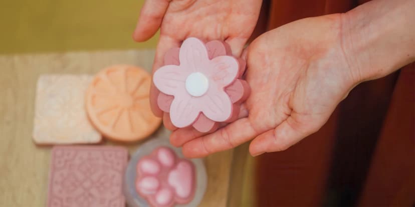 Workshop: výroba 6 odlévaných přírodních mýdel s vůní i zdobením