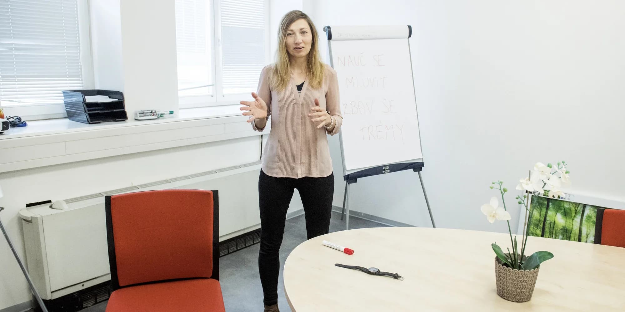 Zbavte se trémy: individuální komunikační workshop pro 1 i 2 osoby či měsíční kurz