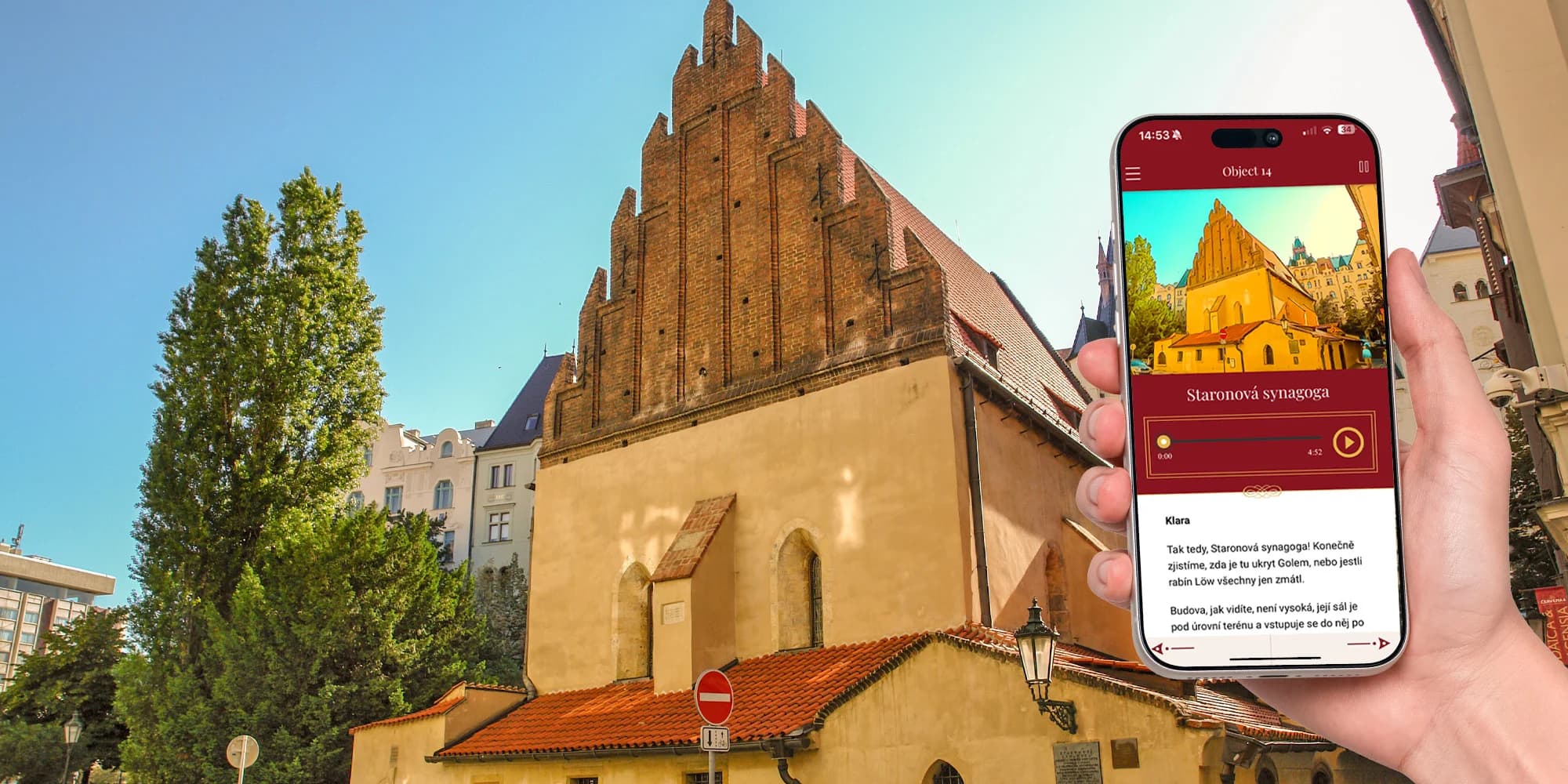 Interaktivní procházka židovskou čtvrtí Josefov s audioprůvodcem