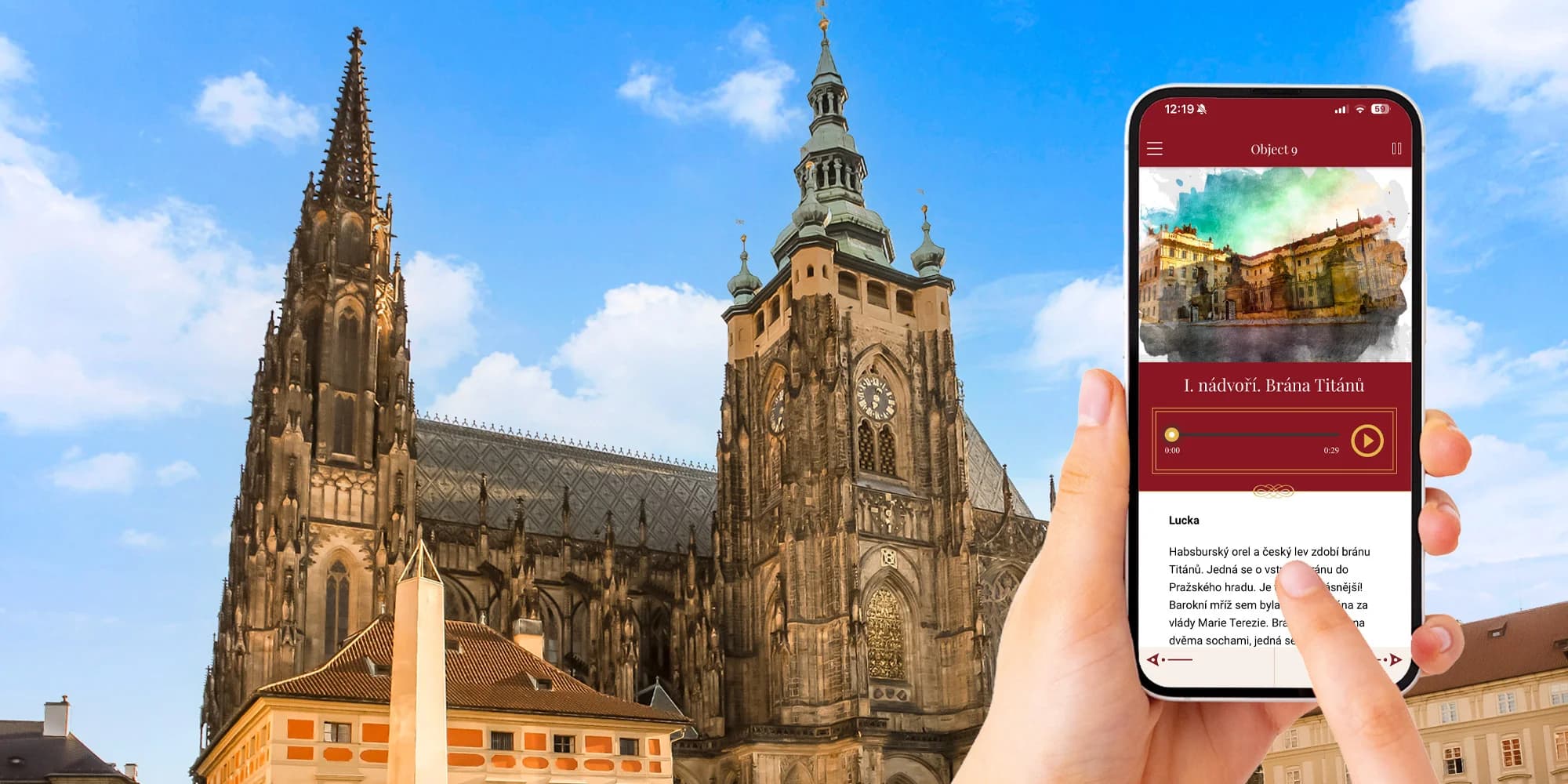 Pražský hrad: historická procházka s interaktivním průvodcem v mobilu