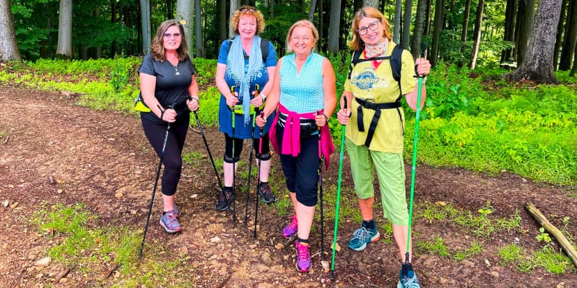 Nordic walking: začátečnická lekce v délce 2,5 hod. pro 1 či 2 osoby