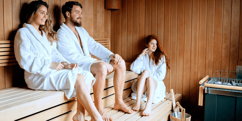 Sauna ve Squash a fitness centru Arbes na Smíchově