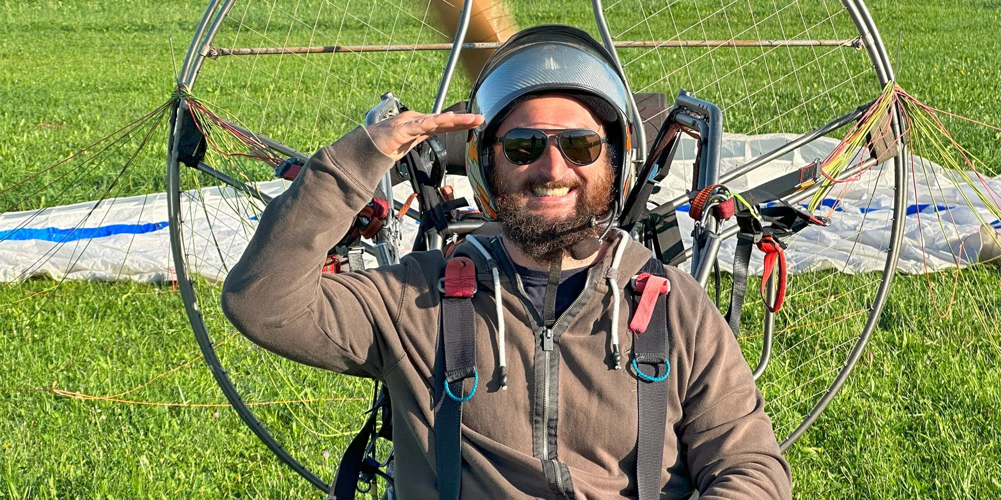 BožíLet na paraglidingové motorové tříkolce: 10–30 min. letu i sestříhané video
