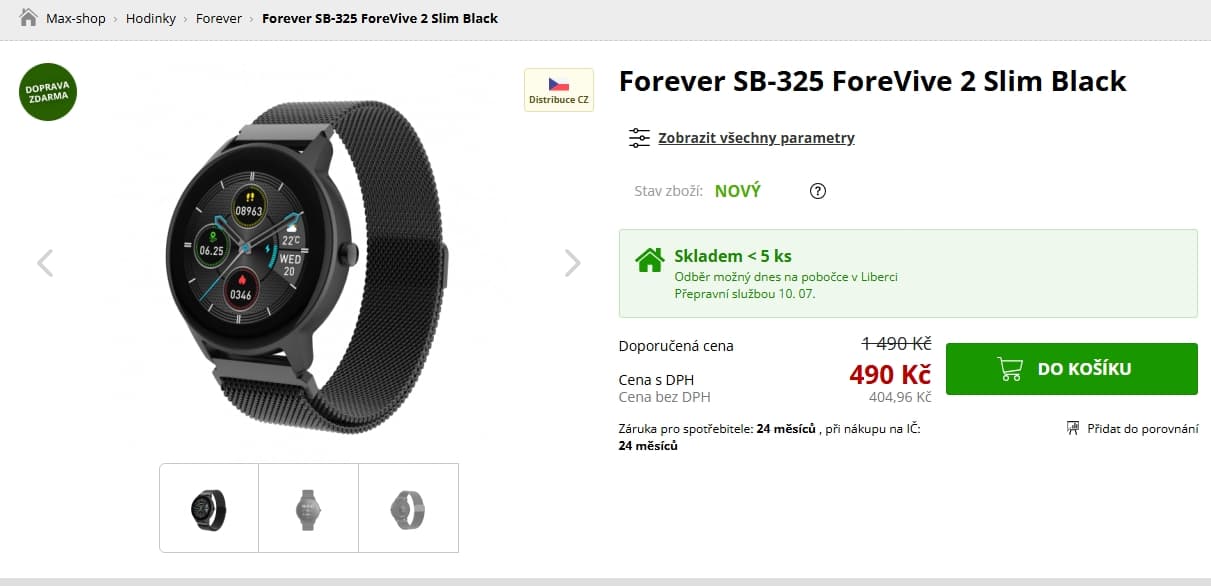 Chytré hodinky Forever ForeVive 325