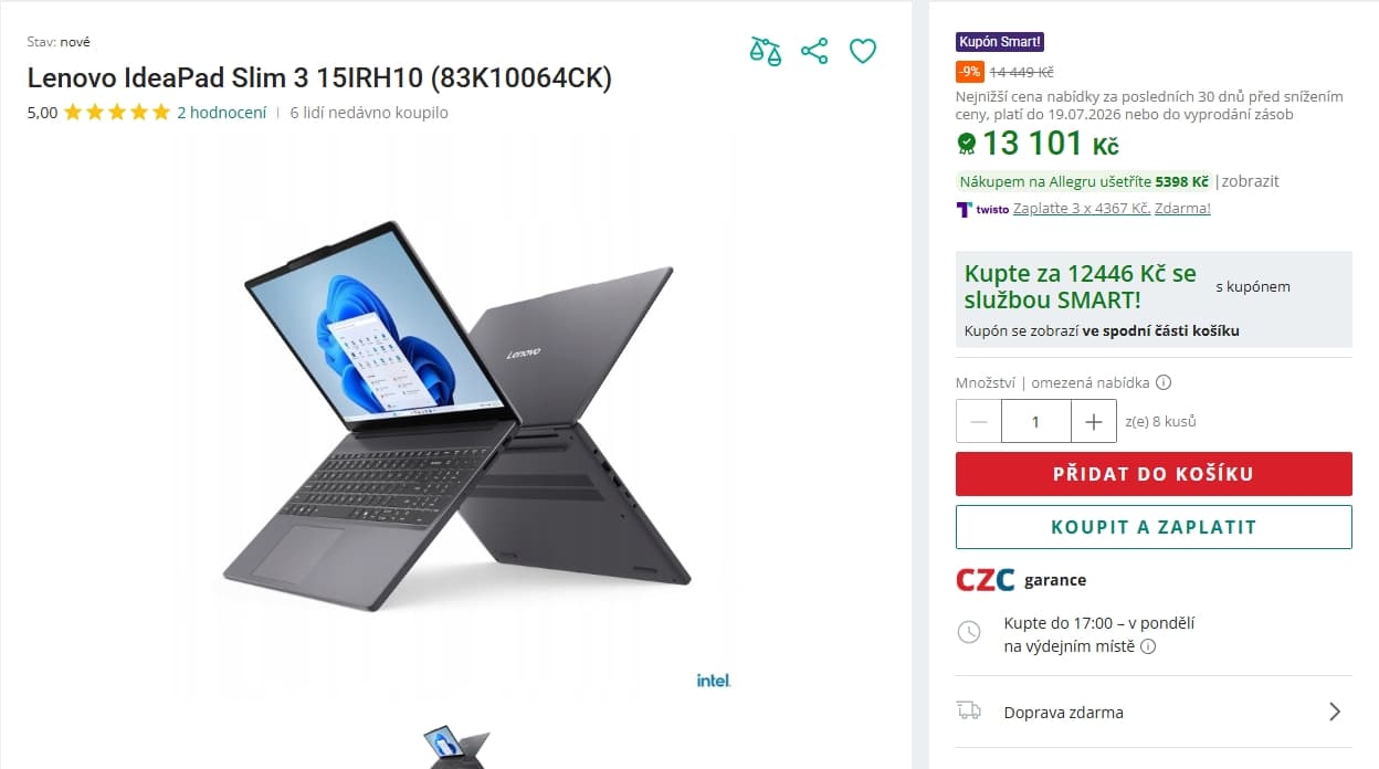 Lenovo i7 4,9 GHz, 24/512 GB, 15,3"