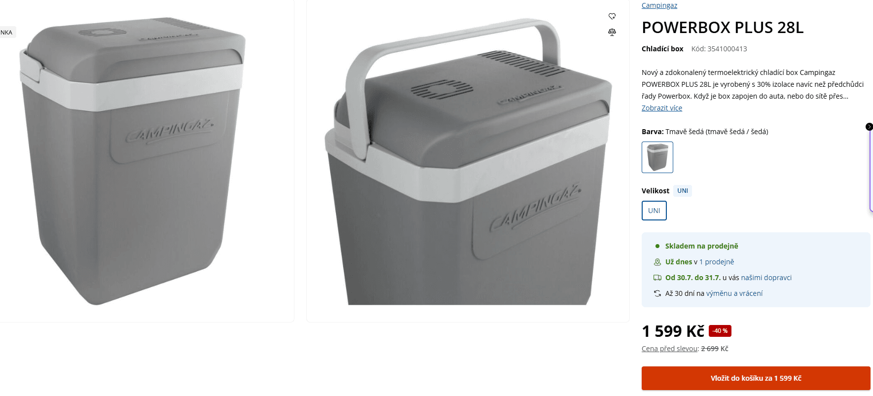 Lednice do auta Campingaz Powerbox Plus 28 l.
