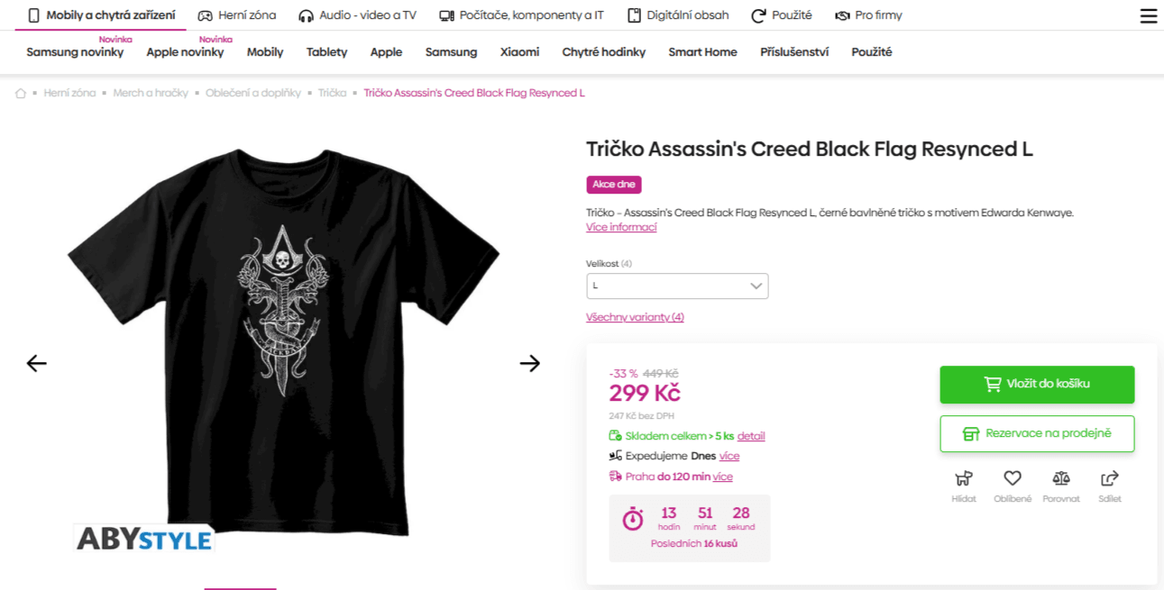 Tričko Assassin's Creed L