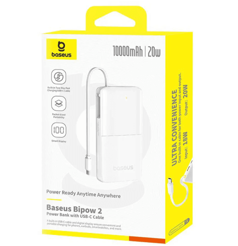 Powerbanka Baseus Bipow 2 10000 mAh, 20 W
