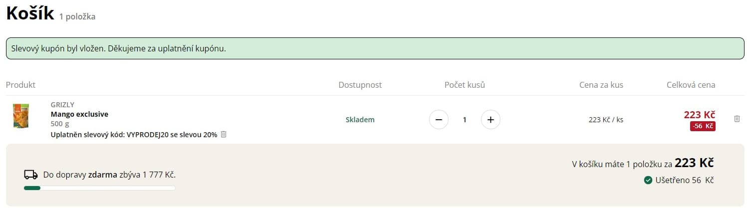Grizly - sleva 25% na vybrané produkty