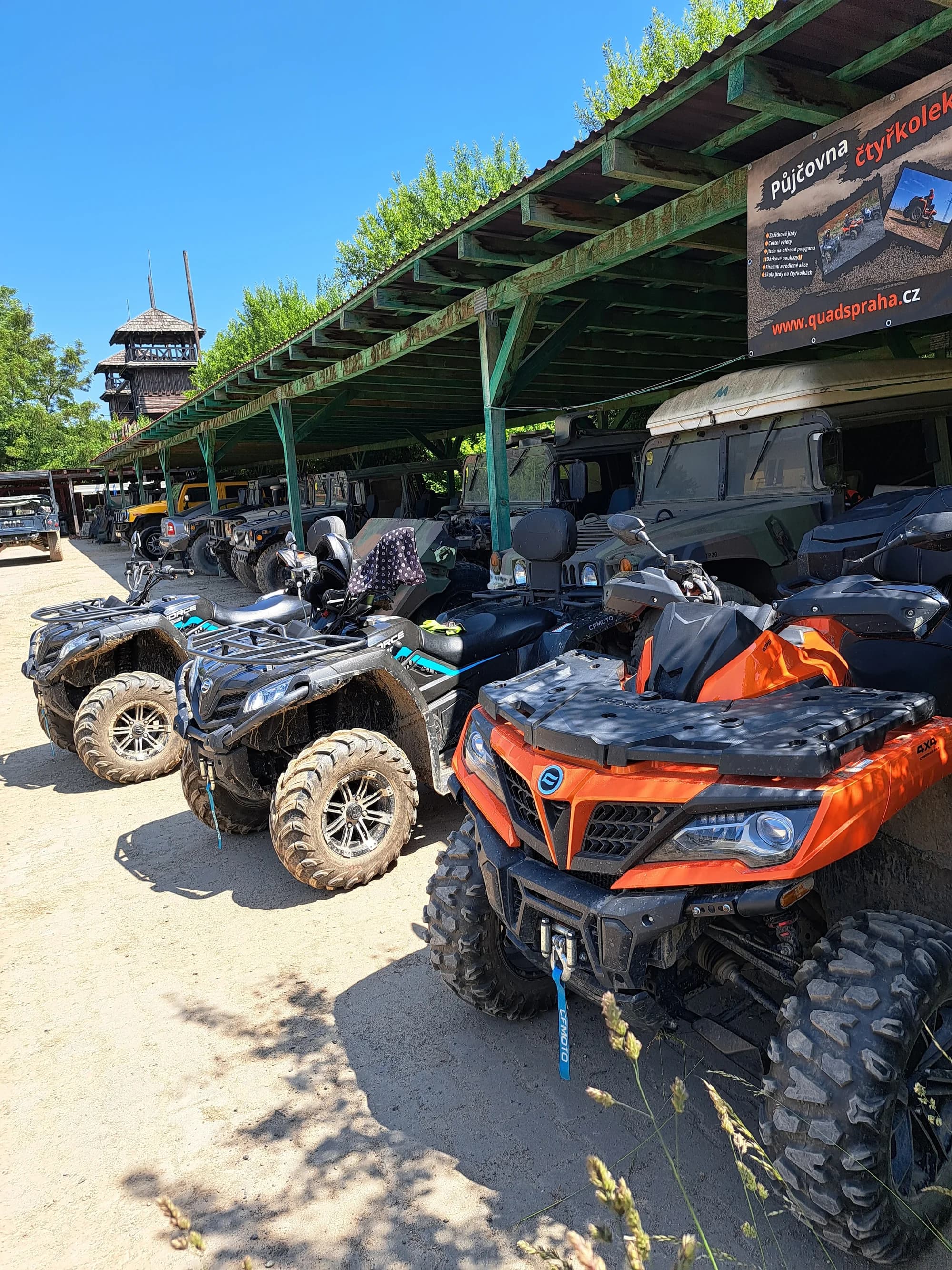 Offroad zážitek na čtyřkolkách pro děti i dospělé na 60 min.