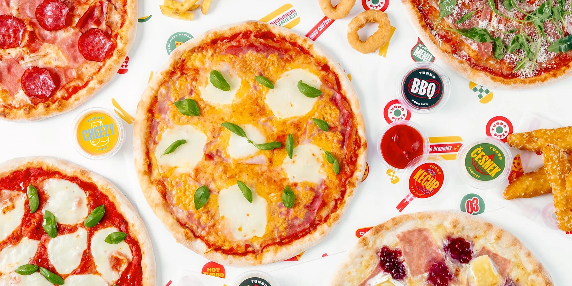 Turbo pizza: 1/4 pizzy podle výběru nebo voucher na 300 či 900 Kč na cokoliv