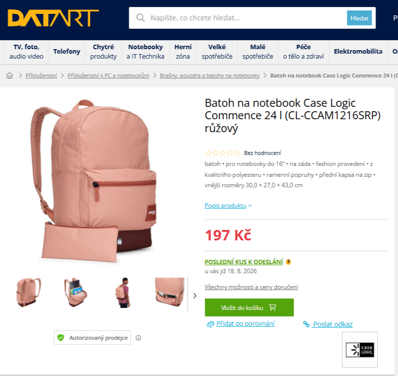 Batoh Case Logic Commence 24L