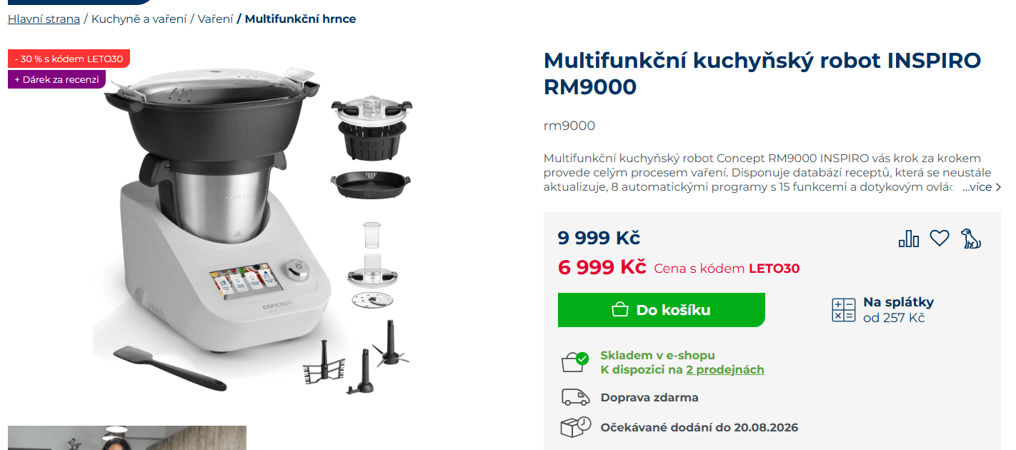 Multifunkční kuchyňský robot Concept