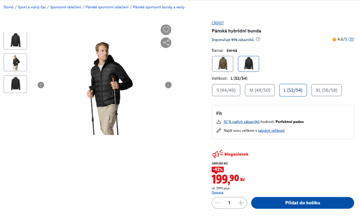 Lehká sportovní bunda Crivit