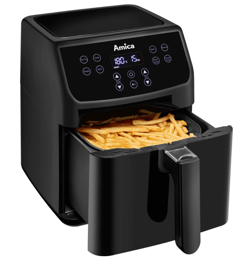 Horkovzdušná fritéza Amica 5 litrů, 8 programů