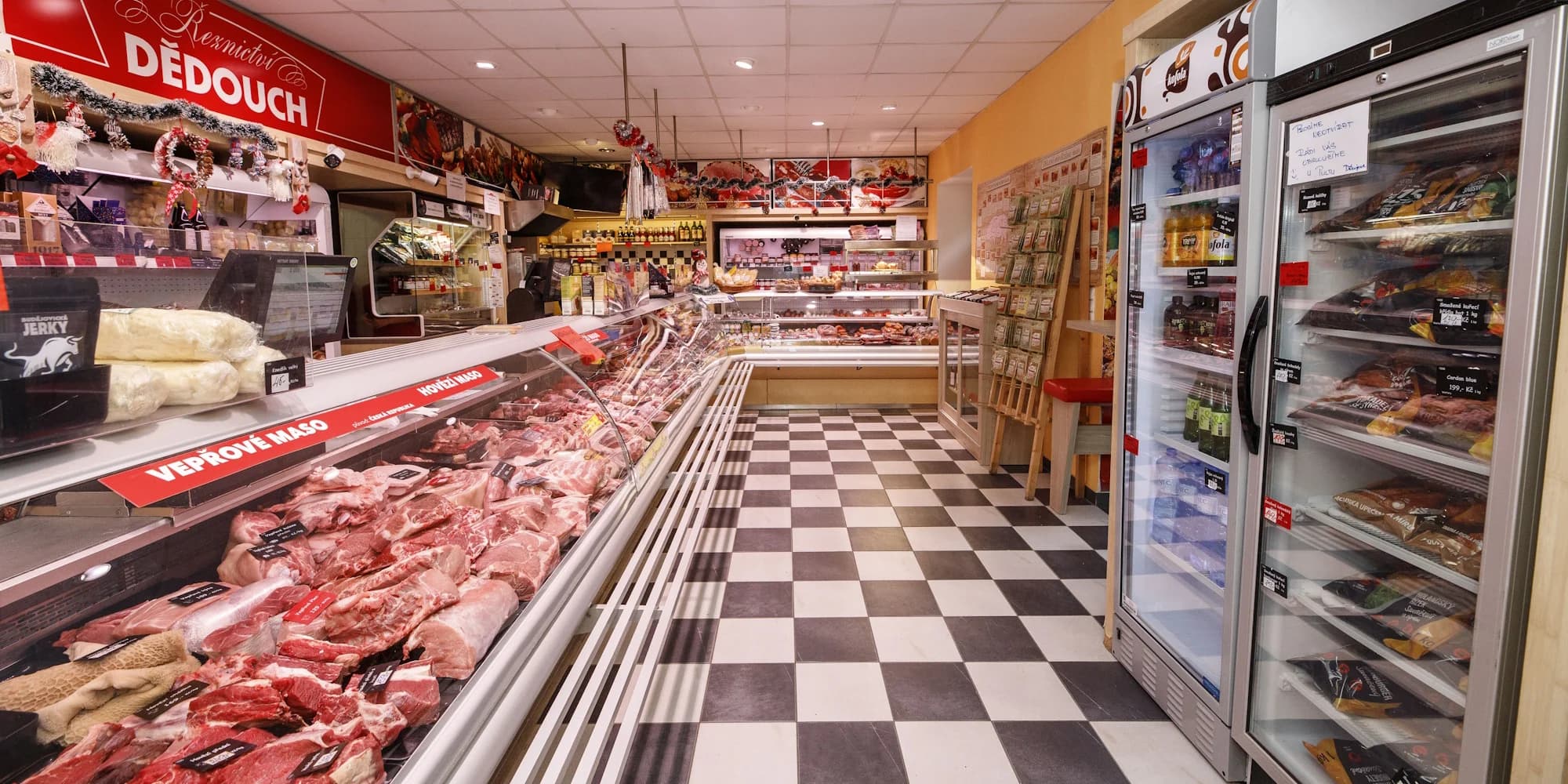 Otevřený voucher na nákup v budějckém řeznictví Dědouch v hodnotě 500 až 1500 Kč