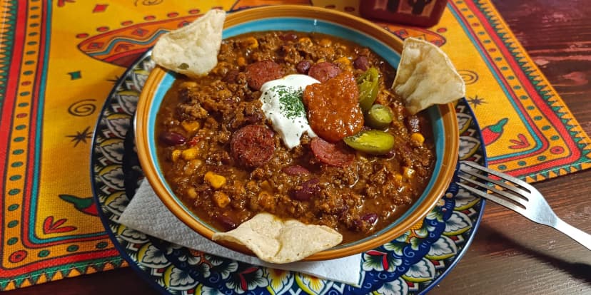 Mexiko na talíři v novém podniku: chilli con carne, burrito i nachos pro 1 nebo 2 osoby