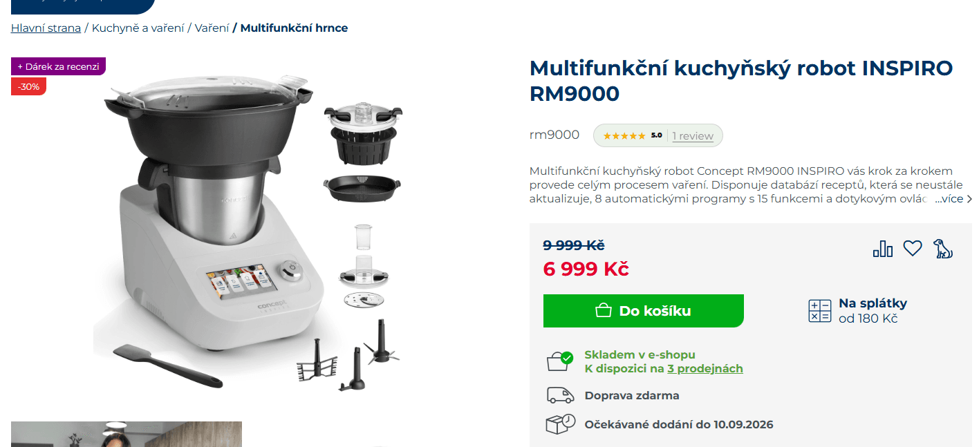 Multifunkční kuchyňský robot Concept