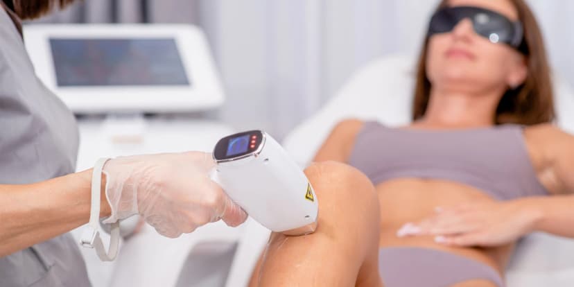 Laserová epilace vybraných partií: hladká pokožka nohou, rukou i obličeje