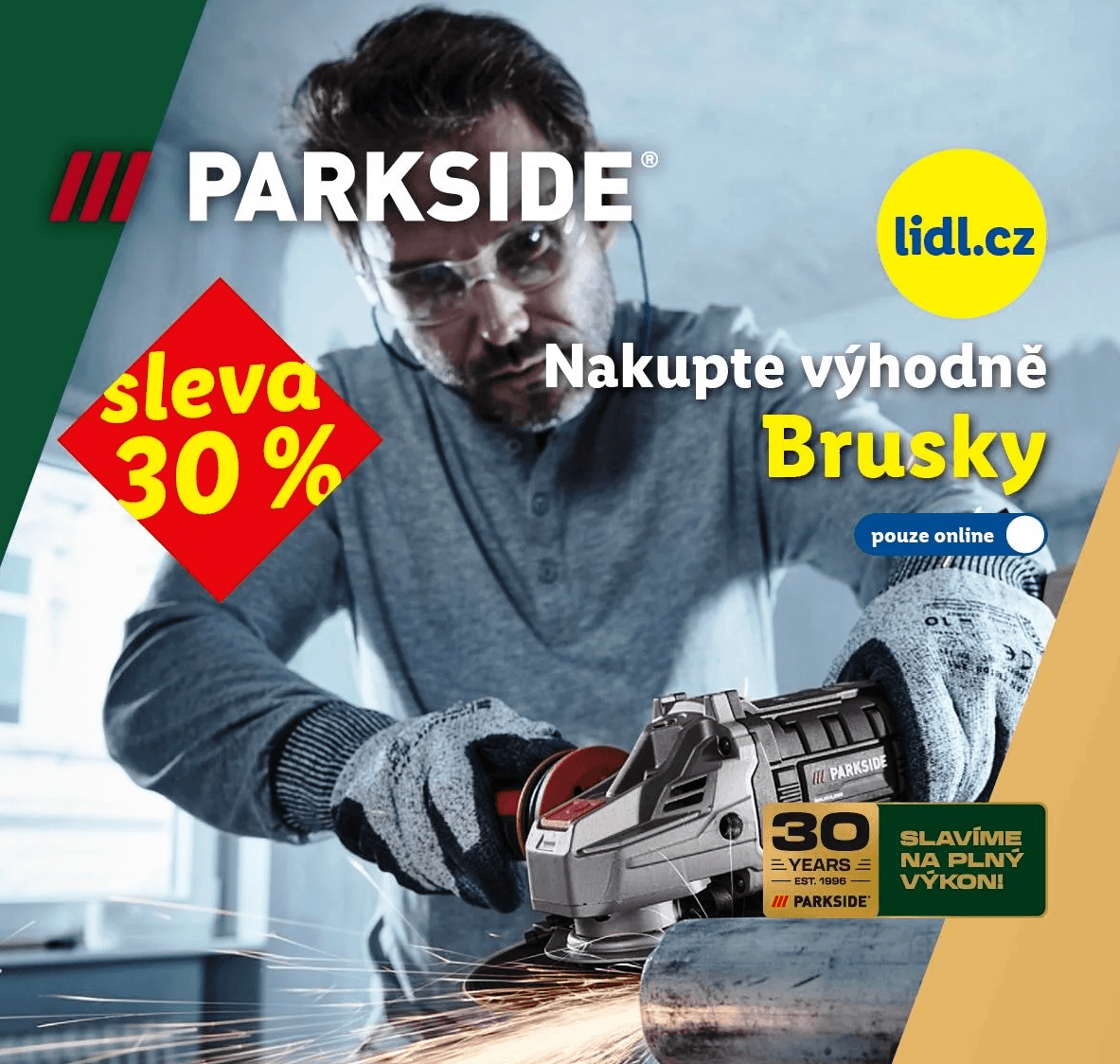 Lidl -  sleva 30% na brusky a příslušenství