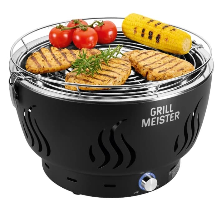 Gril na dřevěné uhlí Grillmeister 32 cm, aktivní ventilace