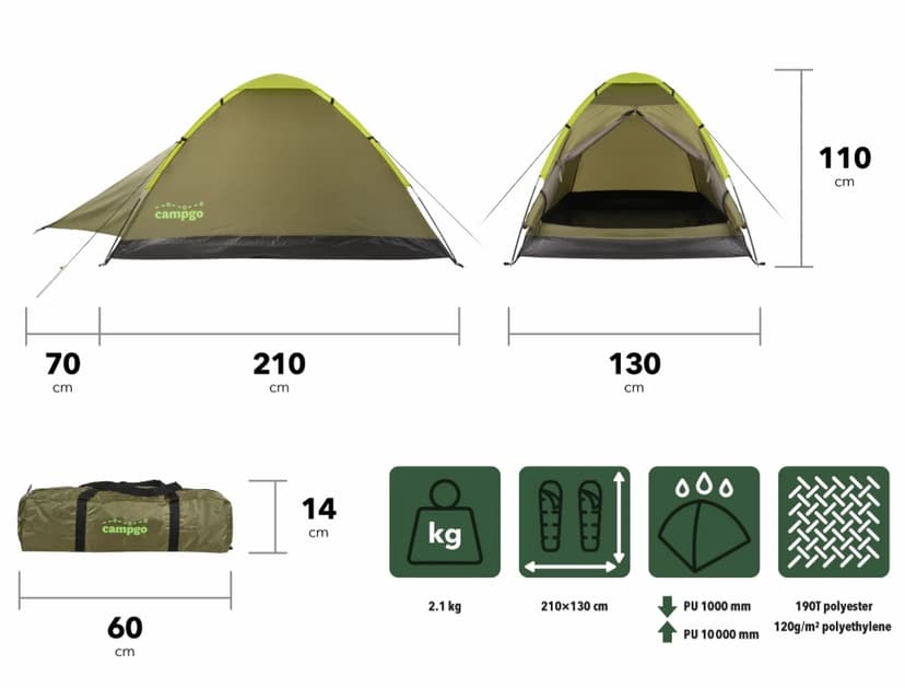 Stan Campgo Breeze, pro 2 osoby