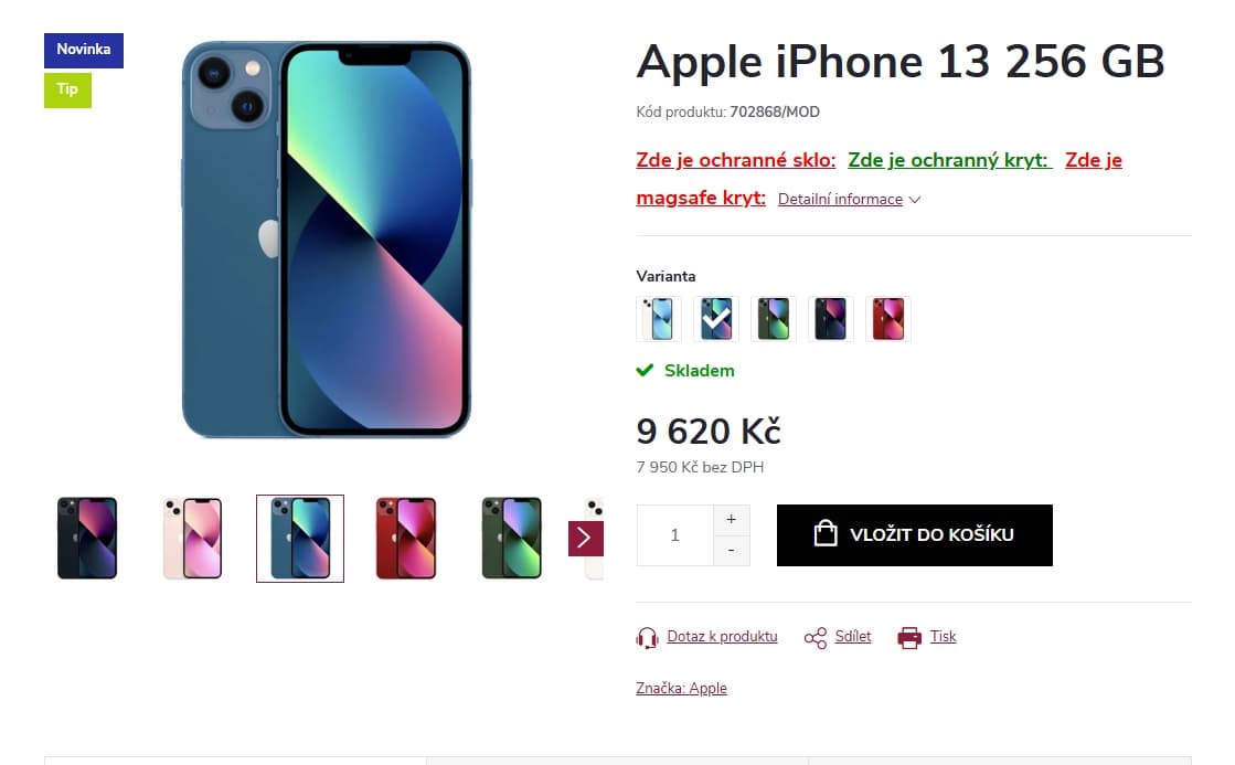 Apple iPhone 13 256 GB Blue 