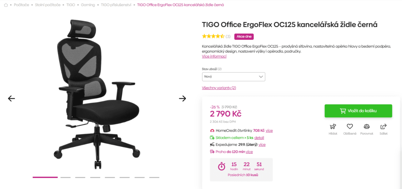Kancelářská židle TIGO Office ErgoFlex
