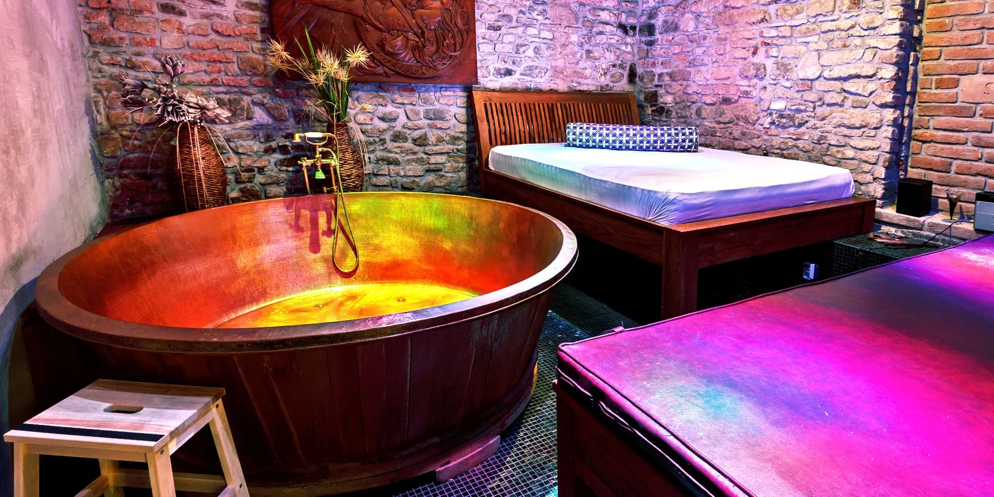 Relaxace pro 2 osoby: pivní, vinná nebo kokosová lázeň a nápoj ladící s koupelí