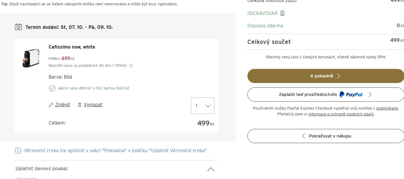 Kapslový kávovar Cafissimo Now