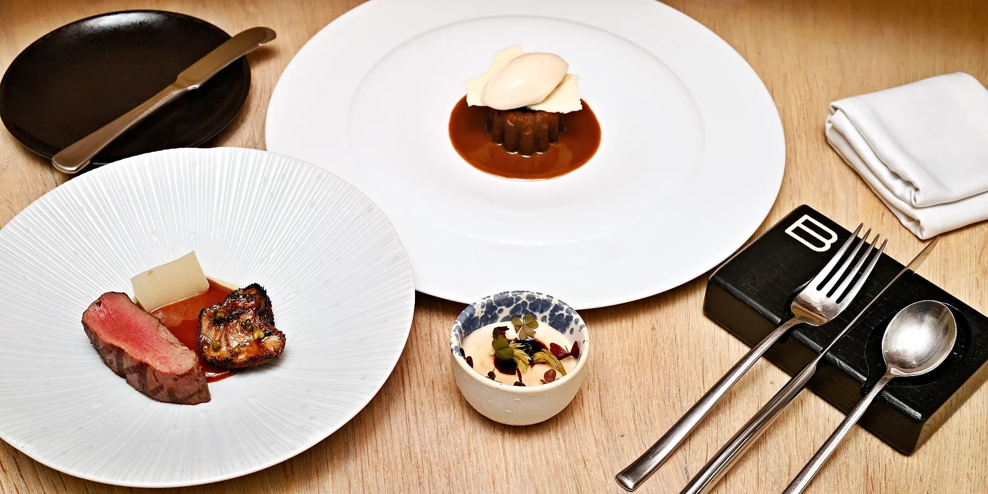 Fine dining 8chod. degustace pro 1-2 osoby i s vinným párováním: kachna i candát