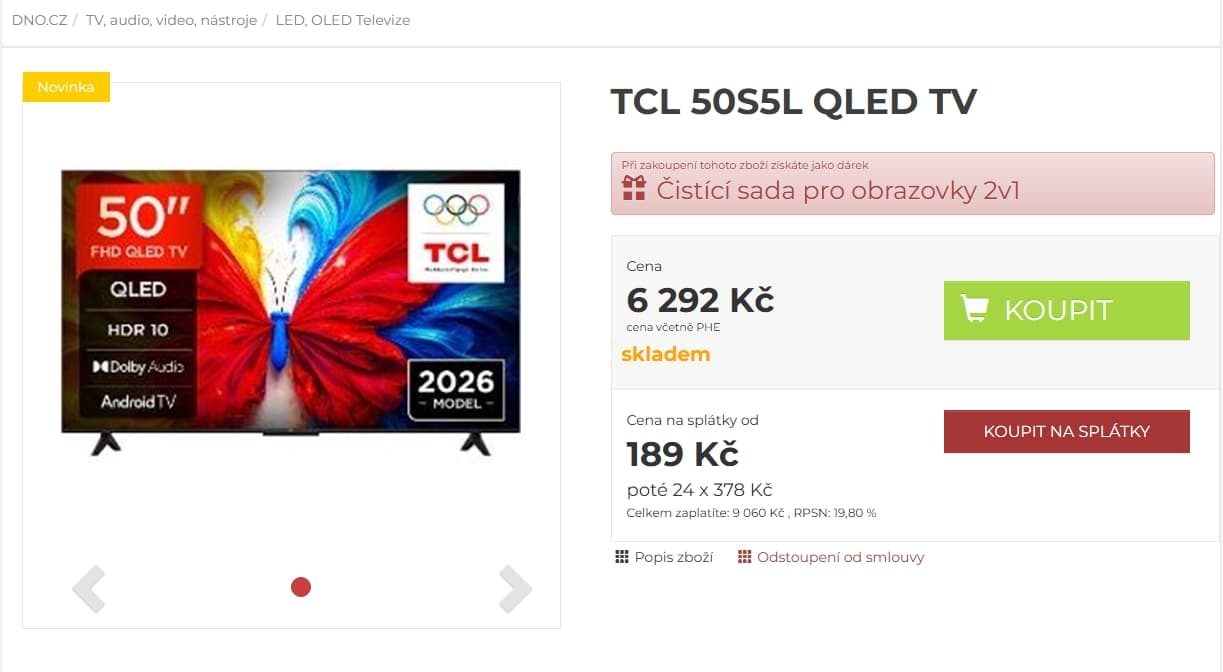 Full HD Google TV, 127 cm TCL