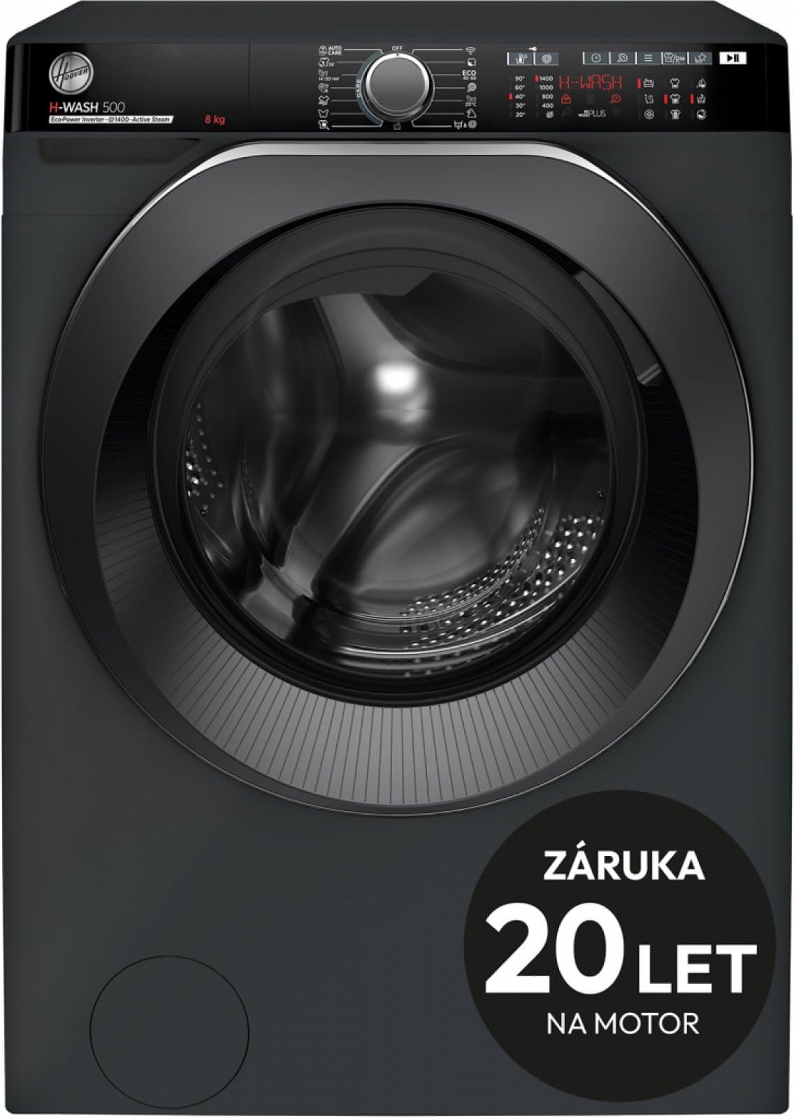 Hoover 8kg, 1400ot., pára, A, Wifi, BT